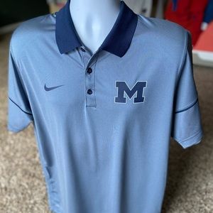 Nike *Michigan Wolverines* wicking golf polo shirt